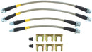 StopTech 4/90-99 Mistsubishi 3000GT Stainless Steel Front Brake lines-4