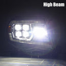 AlphaRex 05-11 Toyota Tacoma NOVA LED Projector Headlights Plank Style Alpha Black w/Actv Light/DRL-8