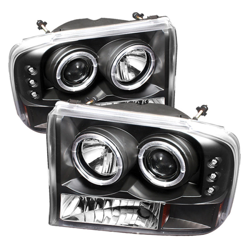 Spyder Ford F250 Super Duty 99-04 Projector Version 2 LED Halo LED Blk PRO-YD-FF25099-1P-G2-BK - 0