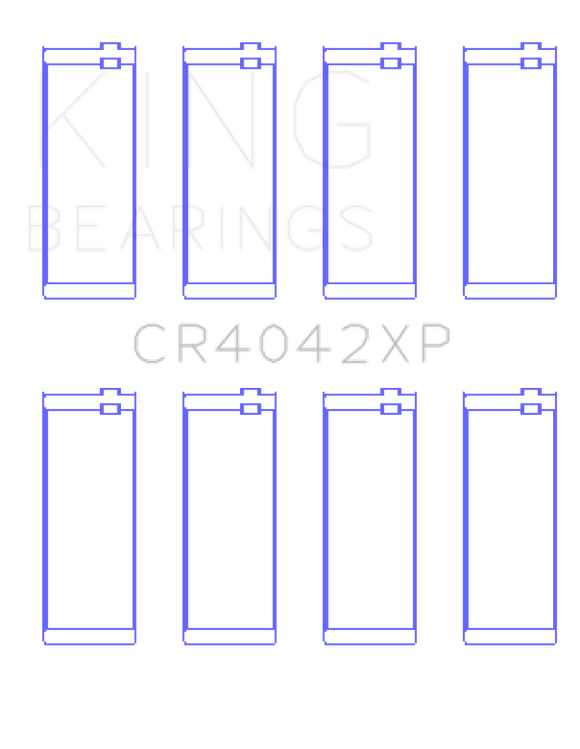 King BMW M40/M42/M43/M44 1.6L/1.8L/1.9L Connecting Rod Bearings (Set of 4) - Size +.026mm