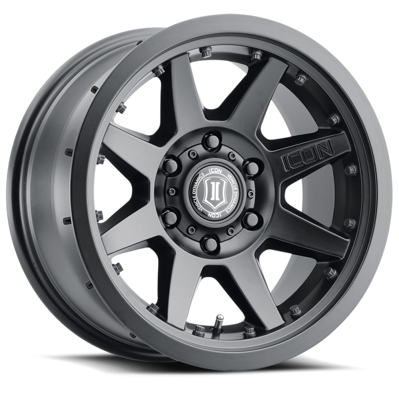 ICON Rebound Pro 17x8.5 5x5 -6mm Offset 4.5in BS 71.5mm Bore Satin Black Wheel - 0