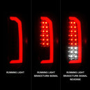 ANZO 15-21 Chevrolet Colorado Full LED Tail Lights w/ Red Lightbar Black Housing Smoke Lens-14