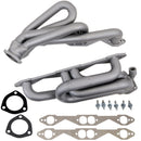 BBK 96-98 GM Truck SUV 5.0 5.7 Shorty Tuned Length Exhaust Headers - 1-5/8 Titanium Ceramic-15