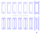 King Engine Bearings BMW M51/M57 Main Bearing Set - Size STD-2