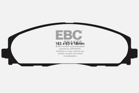 EBC 2016+ Chrysler Pacifica (Ru) 3.6L Extra Duty Front Brake Pads - 0
