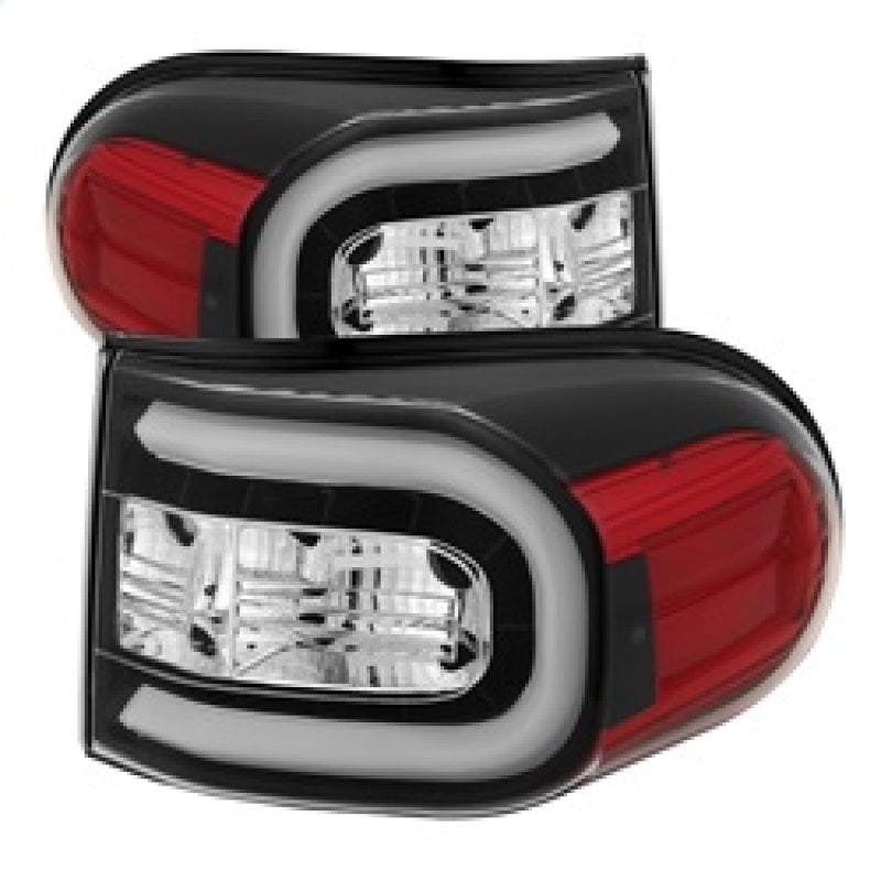 Spyder Toyota FJ Cruiser 07-13 Light Bar LED Tail Lights Black ALT-YD-TFJ07-LBLED-BK - 0