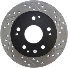 StopTech 02-06 Acura RSX Incl. Type S / 97-01 Integra Type R Slotted & Drilled Left Rear Rotor - 0
