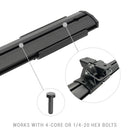 Go Rhino 15-22 Ford F-150 / 07-21 Toy. Tundra XRS Cross Bars Kit - Tex Blk (Attch Tonneau Cvr T-Trk)-15