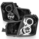 ANZO 2003-2007 Cadillac CTS Projector Headlights w/ Halo Black (CCFL)-11
