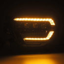 AlphaRex 12-15 Toyota Tacoma NOVA LED Proj Headlights Plank Alpha Blk w/Activ Light/Seq Signal/DRL-6