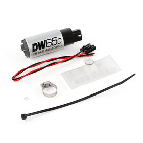 DeatschWerks 88-91 BMW 325i DW65C 265lph Compact Fuel Pump w/ Install Kit (w/o Mounting Clips) - 0