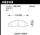 Hawk 1998-2002 Chevrolet Camaro SS 5.7 HPS 5.0 Front Brake Pads-3