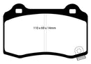 EBC 06-10 Jeep Grand Cherokee 6.1 SRT-8 Greenstuff Rear Brake Pads-5