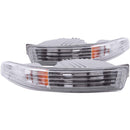 ANZO 1994-1997 Acura Integra Euro Parking Lights Chrome w/ Amber Reflector-2