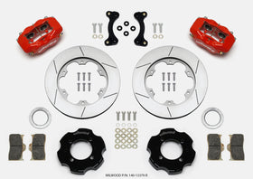 Wilwood Forged Dynalite Front Hat Kit 11.00in GT Rotor Red 95-05 Miata