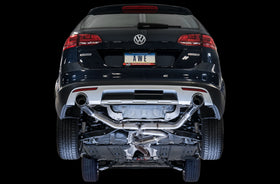 AWE Tuning VW MK7 Golf Alltrack/Sportwagen 4Motion Track Edition Exhaust - Polished Silver Tips - 0