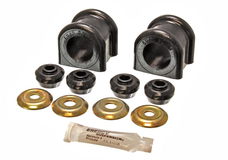 Energy Suspension 2006-08 Dodge Ram 1500/2500/3500 4WD 32mm Black Front Sway Bar Bushing Set - 0