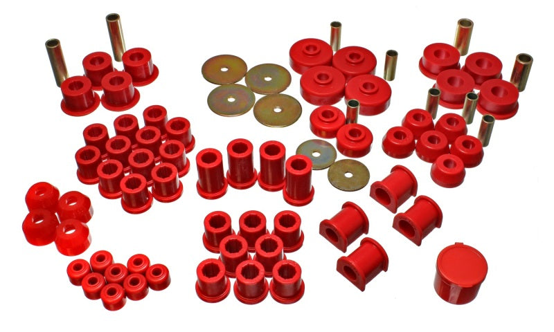 Energy Suspension 79-85 Toyota 4WD Pickup (Except T-100 & Tundra)  Red Hyper-Flex Master Bushing Set - 0