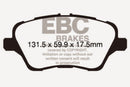 EBC 13+ Ford Fiesta 1.6 Turbo ST Redstuff Front Brake Pads-4