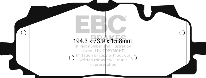 EBC 2018+ Audi S4 3.0L Turbo Greenstuff Front Brake Pads - 0