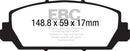 EBC 12+ Acura RDX 3.5 Greenstuff Front Brake Pads-5