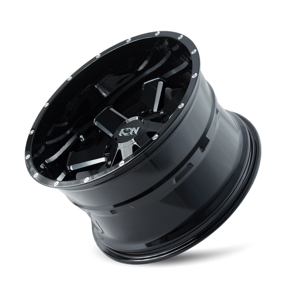 ION Type 141 17x9 / 6x135 BP / 18mm Offset / 106mm Hub Gloss Black Milled Wheel