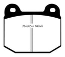EBC 99-03 Mitsubishi Lancer Evolution 2.0 Turbo Yellowstuff Rear Brake Pads-5