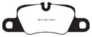 EBC 12-15 Porsche 911 (991) (Cast Iron Rotor only) 3.8 Carrera S Redstuff Rear Brake Pads-5
