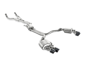 Akrapovic 13-17 Audi S6 Avant/Limousine (C7) Evolution Line Cat Back (Titanium) w/ Carbon Tips - 0