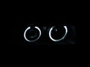 ANZO 1992-1998 BMW 3 Series E36 Projector Headlights w/ Halo Black G2 1 pc-6