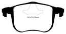 EBC 06-11 Saab 9-3 2.0 Turbo (Aero) Yellowstuff Front Brake Pads-6
