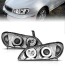 ANZO 2000-2004 Infiniti I30 Projector Headlights w/ Halo Chrome-3