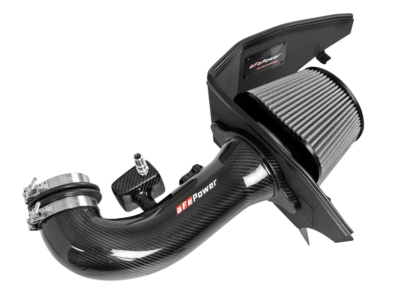 aFe Track Series Carbon Fiber Pro Dry S AIS - 16-19 Chevrolet Camaro SS V8-6.2L