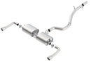 Borla 14-16 Audi A3 Quattro 2.0L Turbo AT/MT RWD 4DR S-Type Cat-Back Exhaust Single Split Rear Exit-2