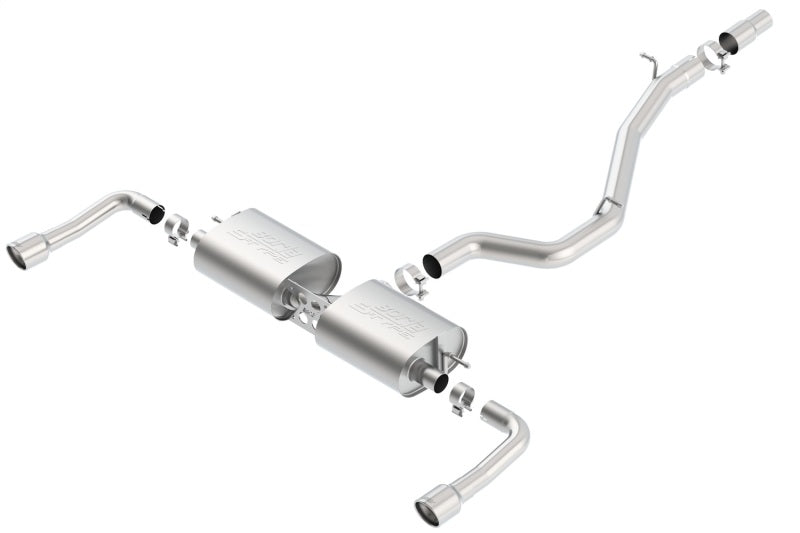 Borla 14-16 Audi A3 Quattro 2.0L Turbo AT/MT RWD 4DR S-Type Cat-Back Exhaust Single Split Rear Exit - 0