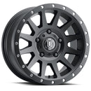 ICON Compression 17x8.5 5x150 25mm Offset 5.75in BS 110.1mm Bore Satin Black Wheel-1