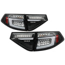 Spyder 08-14 Subara Impreza WRX Hatchback LED Tail Lights Seq Signal Black ALT-YD-SI085D-SEQ-BK-2