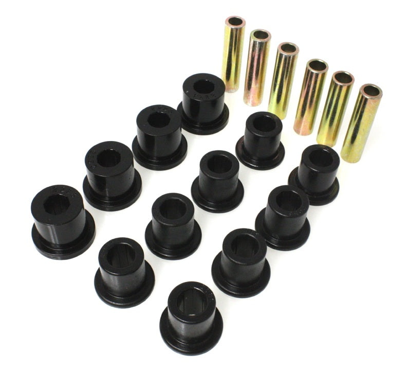 Energy Suspension 87-96 Jeep Wrangler Black Front/Rear Spring and Shackle Bushing - 0