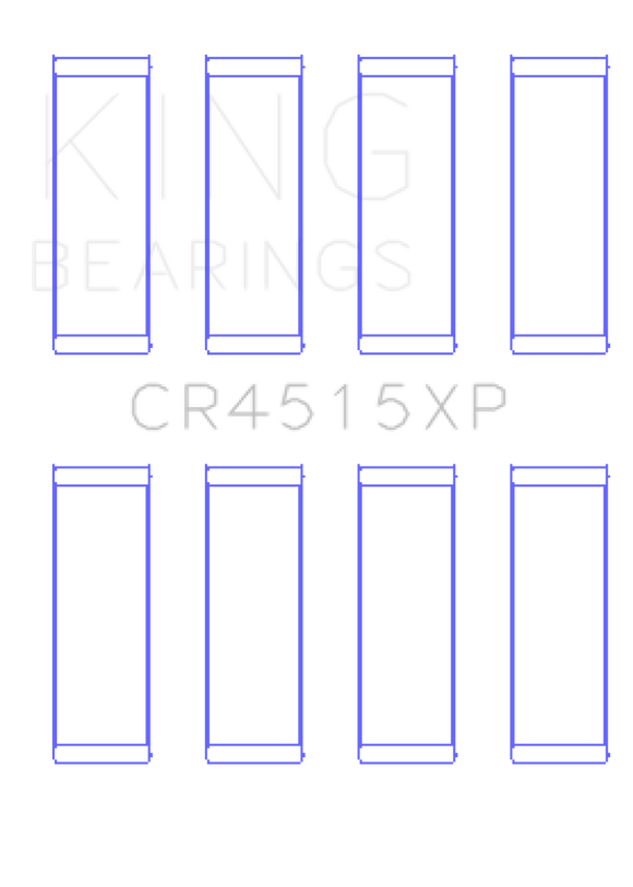 King Ford/Mazda 2.0L Duratec Tri-Metal Copper-Lead Nickel Performance Rod Bearing Set - Size STD