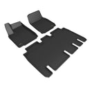 3D MAXpider 22-23 Tesla Model X Full Set Floormats - Black-1