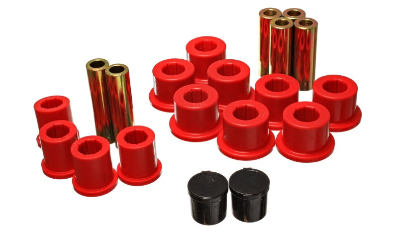 Energy Suspension Rear Spring Bushing Set - Red - 0