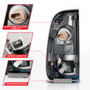 ANZO 2008-2016 Ford  F-250  LED Tail w/ Lights Bar Black Housing Smoke Lens-6