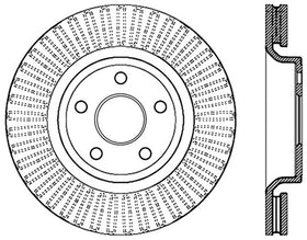 StopTech Slotted Sport Brake Rotor 11-17 Jeep Grand Cherokee (Excludes SRT8) - 0