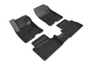 3D MAXpider 2022 Ford Maverick Hybrid  Kagu 1st & 2nd Row Floormat - Black-1