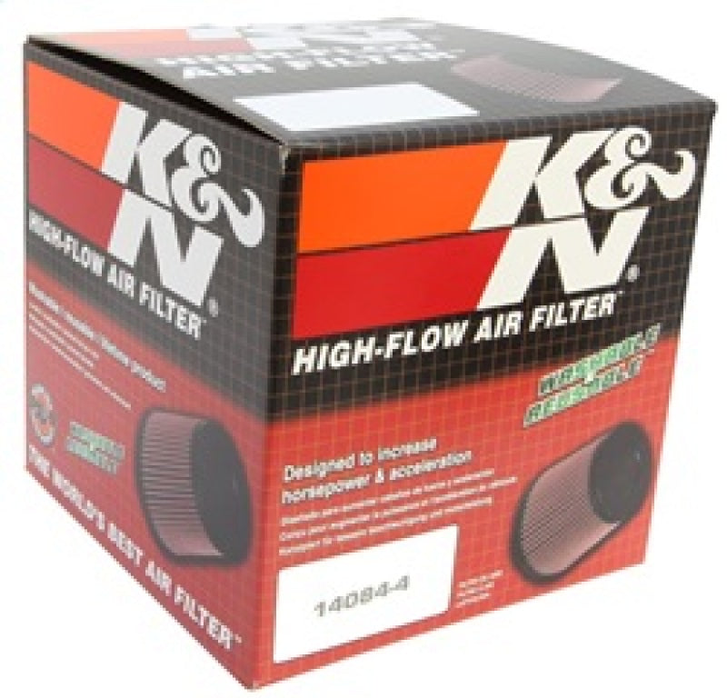 K&N Filter Universal Rubber Filter 3.75in Flange ID / 5.375in Base OD / 4.375in Top OD / 5in Height