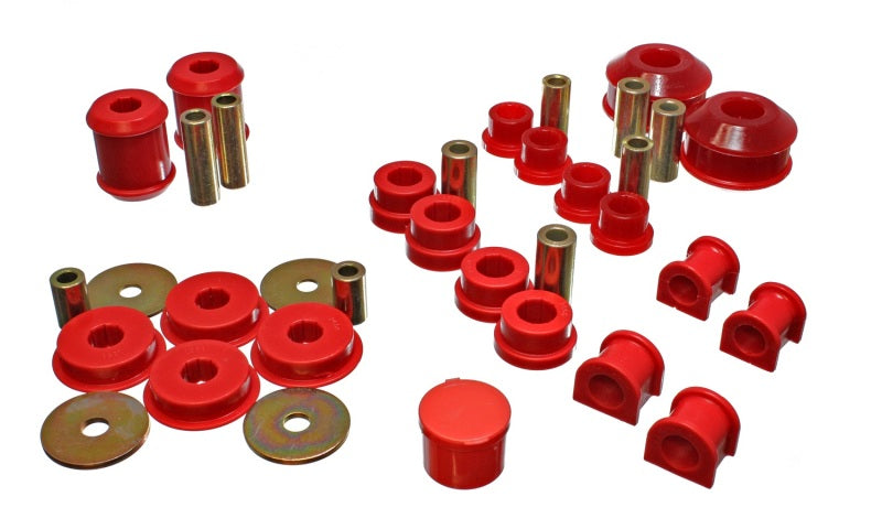 Energy Suspension 03-05 Mitsubishi Lancer EVO 8 Red Hyper-flex Master Bushing Set - 0