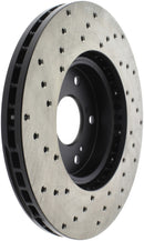 StopTech 99-08 Acura TL (STD Caliber) / 01-03 CL / 04-09 TSX Cross Drilled Left Front Rotor-8
