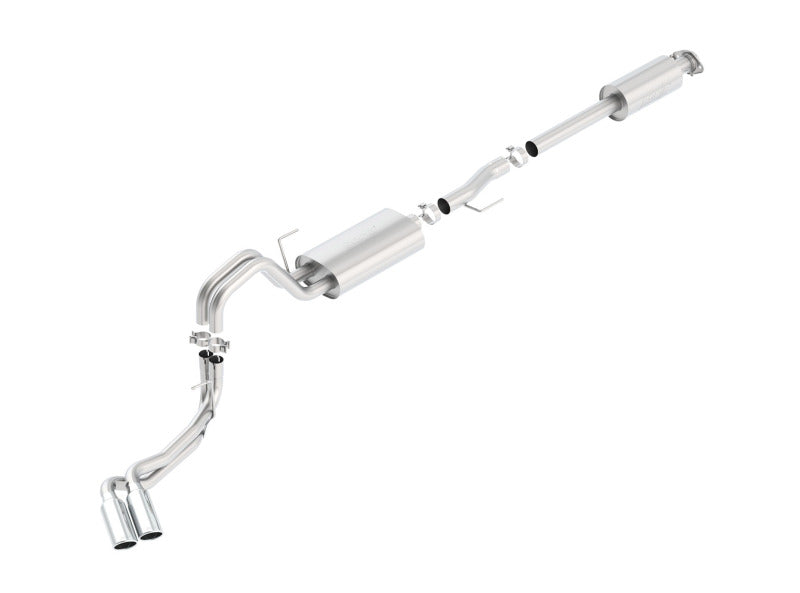 Borla 15-16 Ford F-150 3.5L EcoBoost Ext. Cab Std. Bed Catback Exhaust Touring Truck Side Exit - 0