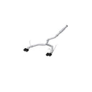 MBRP 2022+ Subaru WRX 3in Cat-Back Dual Split Rear Quad Carbon Fiber Tips Race Profile Exhaust-1