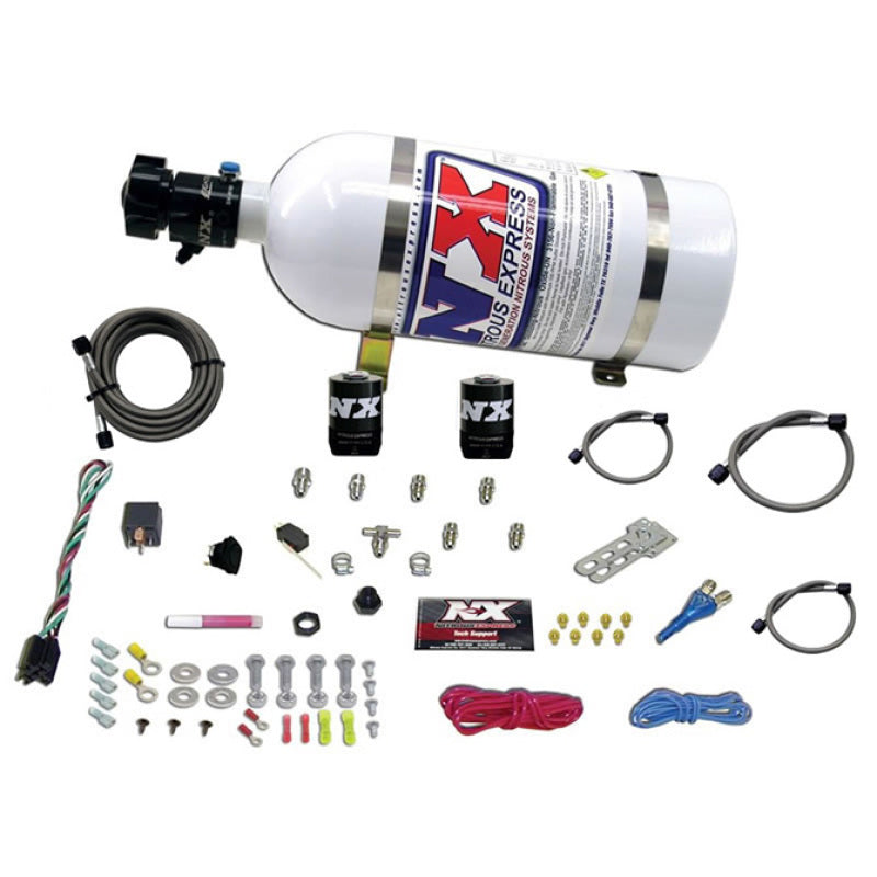 Nitrous Express All Sport Compact EFI Single Nozzle Nitrous Kit (35-50-75HP) w/10lb Bottle - 0